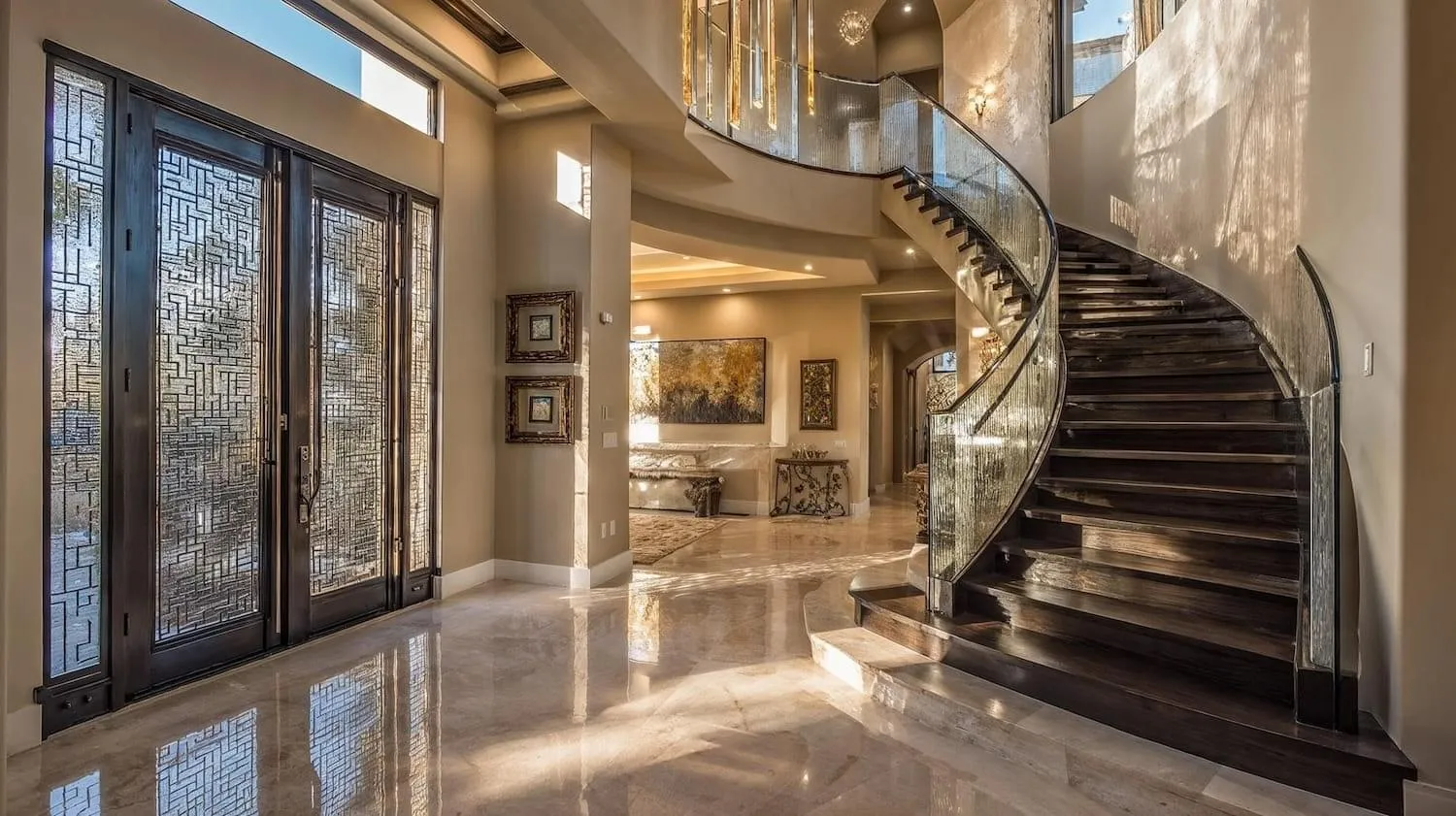 The entry hall of a Paradise Valley estate